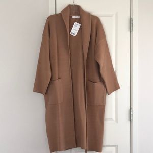 NWT knitted fabric coat from Mango